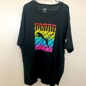 Puma Men’s Crewneck Pride T-Shirt | Black | Size 3XL